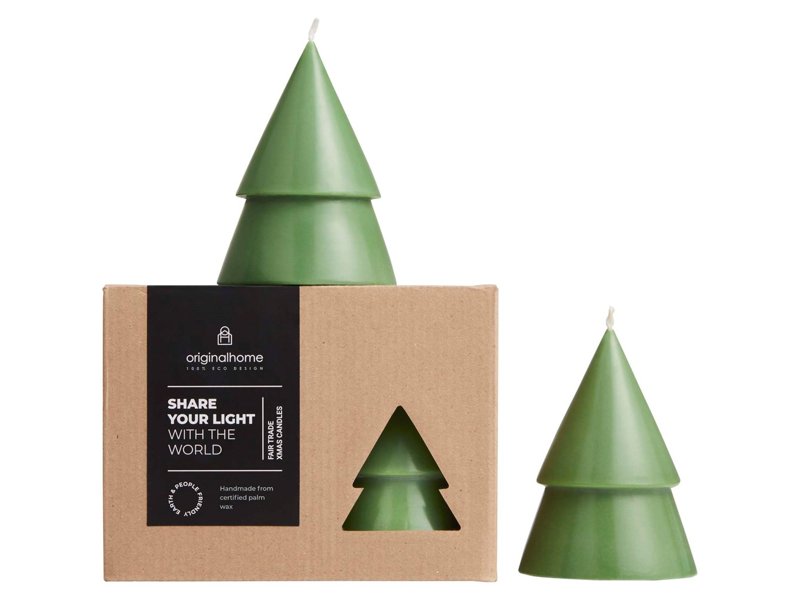 Original Home kerstboomkaars matcha - M