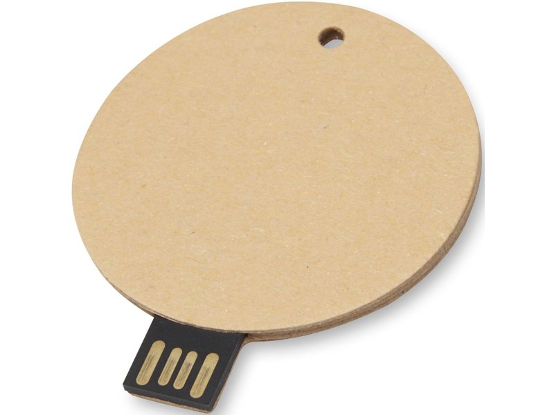 Ronde USB 2.0 van gerecycled papier