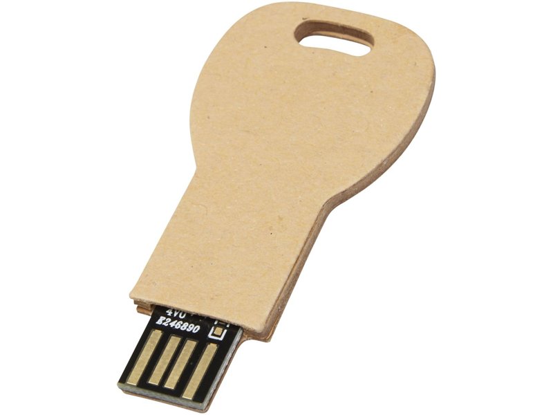 Sleutelvormige USB 2.0 van gerecycled papier