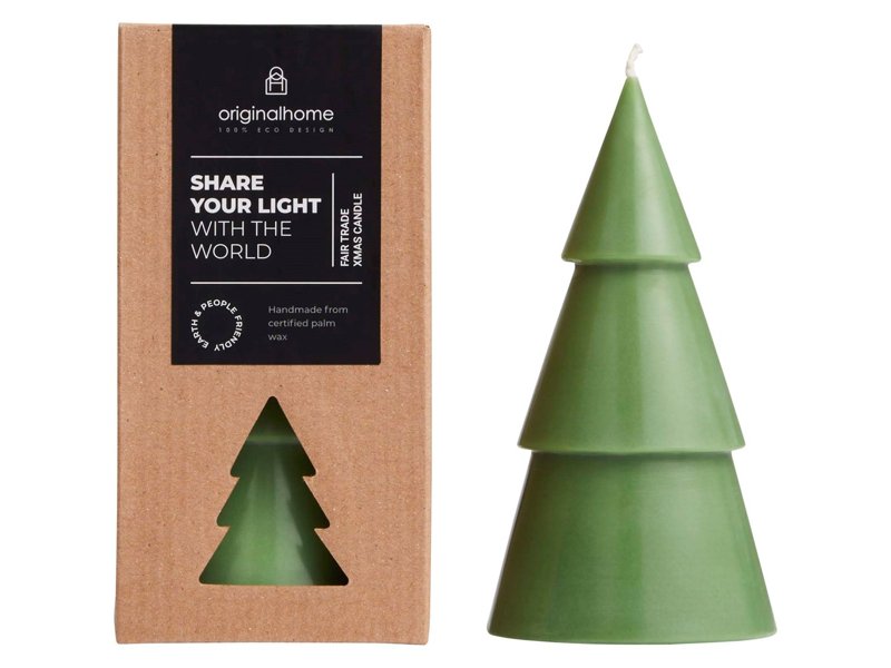 Original Home kerstboomkaars matcha - L