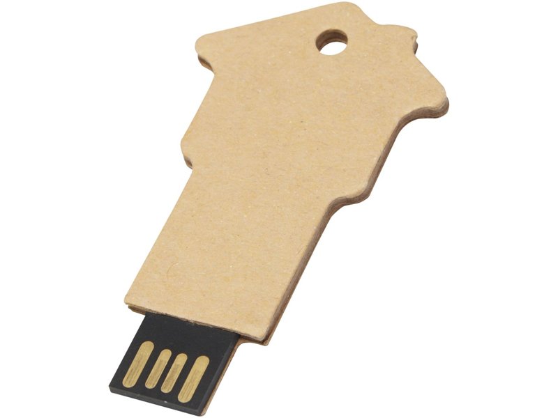 Huisvormige USB 2.0 van gerecycled papier