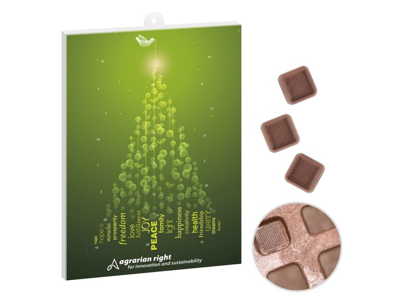 Papieren Adventskalender recycle