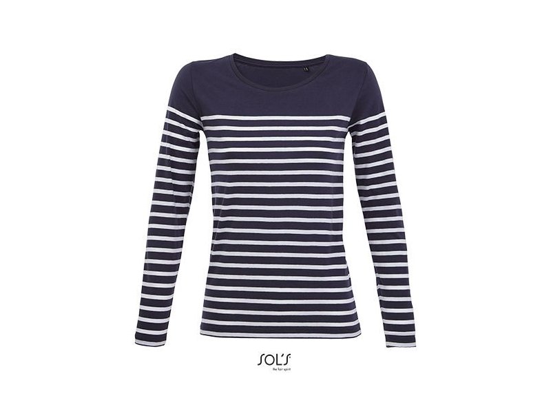 SOL´S - Women´s Long Sleeve Striped T-Shirt Matelot