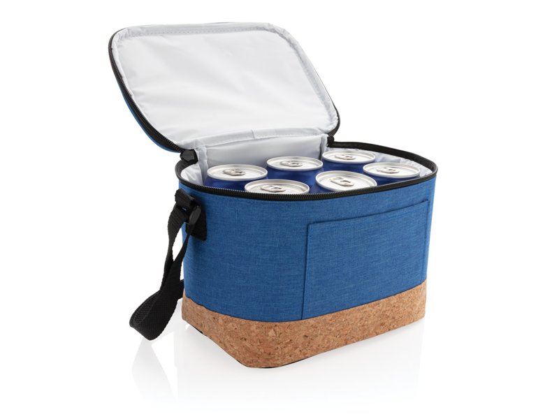 Duo tone koeltas met kurkdetail Duo tone koeltas met kurkdetail