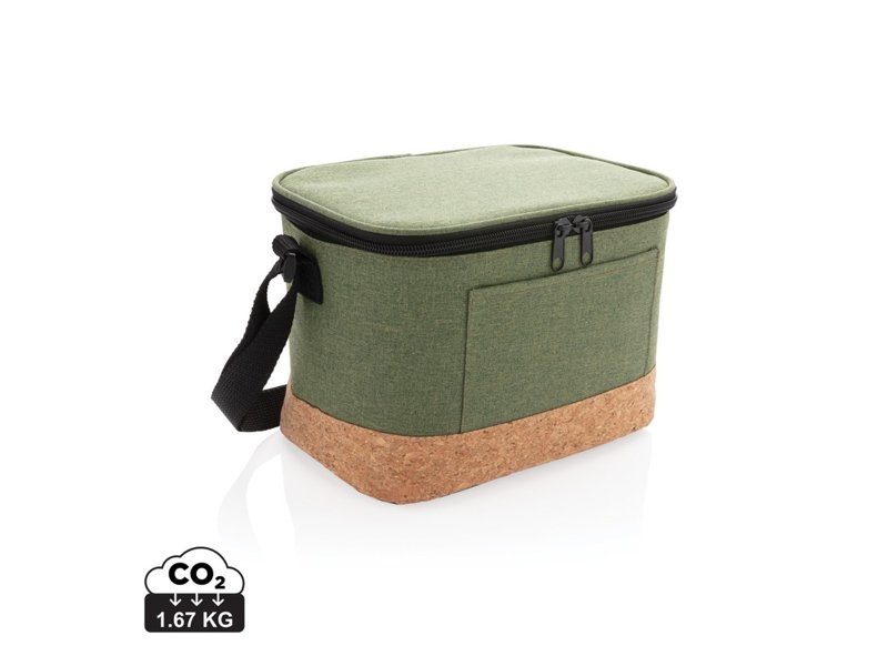 Duo tone koeltas met kurkdetail Duo tone koeltas met kurkdetail