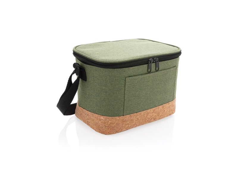 Duo tone koeltas met kurkdetail Duo tone koeltas met kurkdetail