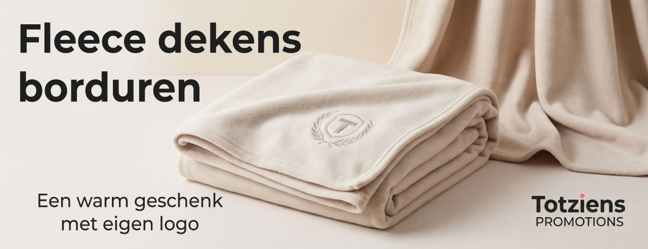 Fleece dekens borduren