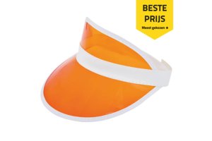 Oranje sunvisor met logo