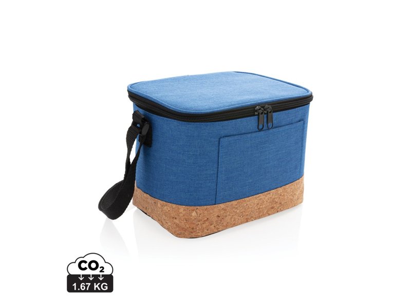 Duo tone koeltas met kurkdetail Duo tone koeltas met kurkdetail